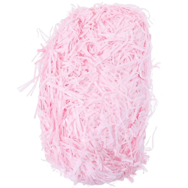 100 gram Light Pink Paper Shreds Eco-friendly Shredded Crinkle Confetti Crinkle Cut Paper Filling Shredded Paper for Gift Box Filling.