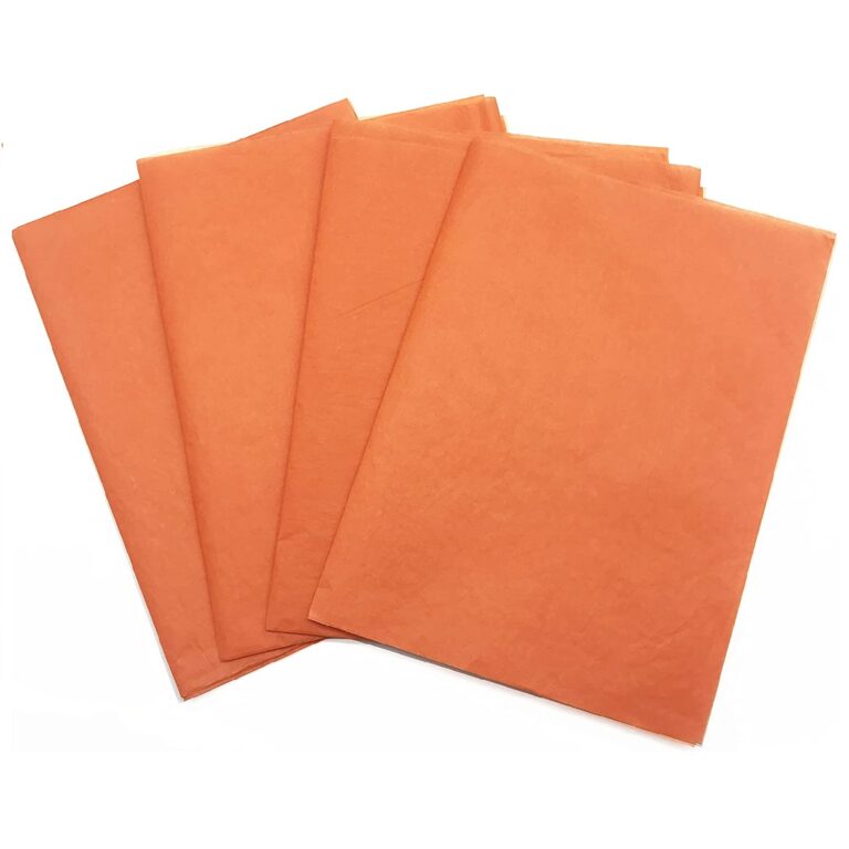 50-Sheets Orange Tissue Paper Gift Wrapping DIY Tissues 50 * 75cm…17 Grams,Acid Free for A Variety of Craft, Art and Paper Projects,T-Shirt Wrap