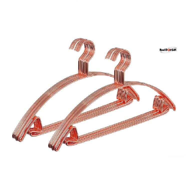 Rose Golden Color Semi-Circle Metal Clothes Hanger Metal Wire Hanger for Suit Coat Clothes Home Garments