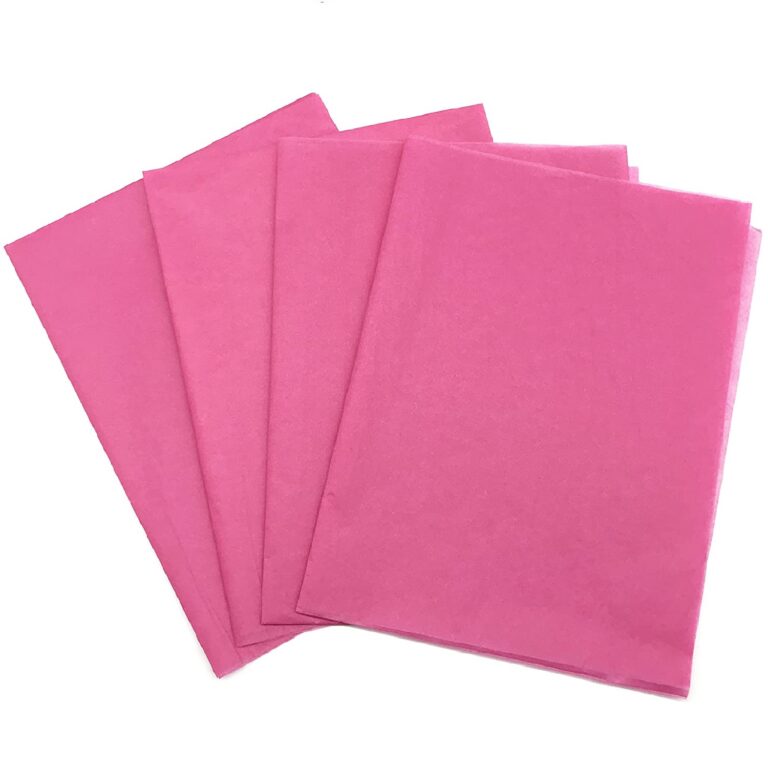 50 Sheets Pink Color Tissue Paper Gift Wrapping DIY Tissues 50 * 75cm…17 Grams,Acid Free for A Variety Of Craft, Art and Paper Projects,T-Shirt Wrap