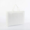 Non-Woven Reusable Tote Bag with Handles Shopping Bags,Gift Bags - White Color