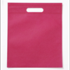 50 Pieces Non-Woven Fabric Bags Reusable Shopping Bags Tote Bag Party Gift Handles Bag Party Favors - Pink