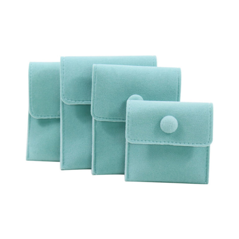 10 Pieces Teal Color Gift Pouch Velvet Pouch Thick And Delicate Velvet Ring Necklace Jewelry Storage Bag