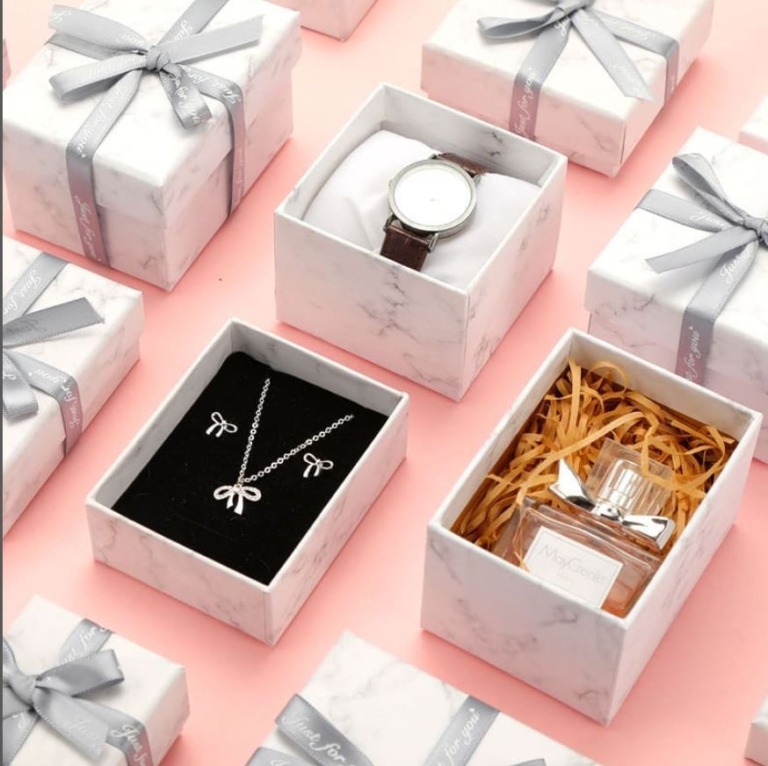 Single Watch Gift Boxes, 12 Pack Jewelry Bangle Bracelet Watch Boxes for Men and Women.(Size 9*9*5CM)