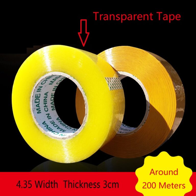 Transparent Tape Sealing Tape 4.35cm Width; Thickness 3cm Tape Transparent Glue Sealing Roll