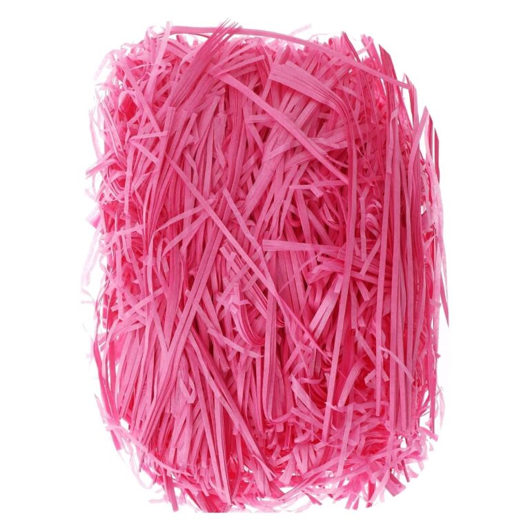 100 gram Fusha Pink Raffia Paper Shreds Eco-friendly Shredded Crinkle Confetti Crinkle Cut Paper Filling Shredded Paper for Gift Box Filling