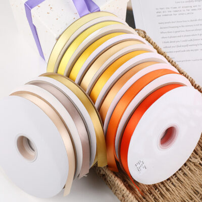 5/8''(1.5cm Width) Satin Ribbon, 1 Roll, 100 Yards Single Face Satin Ribbon for Crafts,Gift Wrapping,Party Favor,Baby Shower,Invitation Embellishments,DIY Hair Accessories (100 Yards)