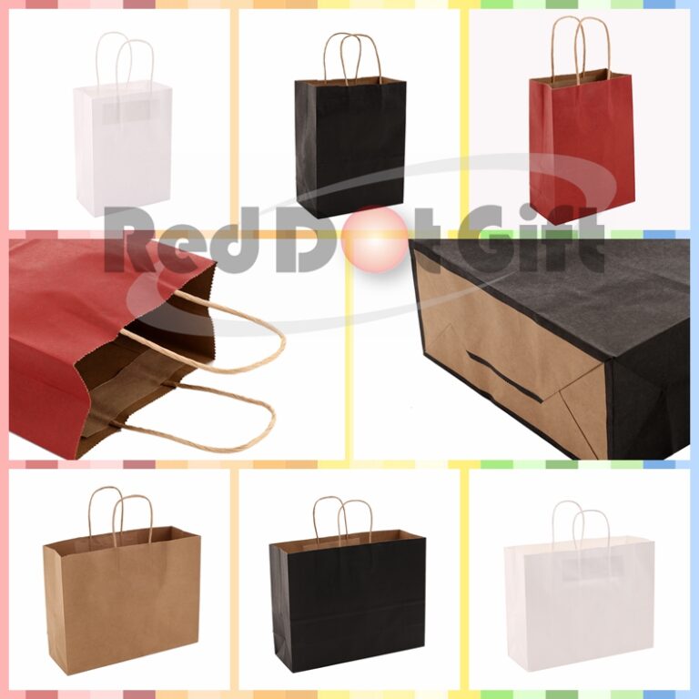 Mian List for Paper Bags With Handles Kraft Gift Bags,Shopping Bags（Available 4 color / 5 sizes ) Full Sizes and Colors